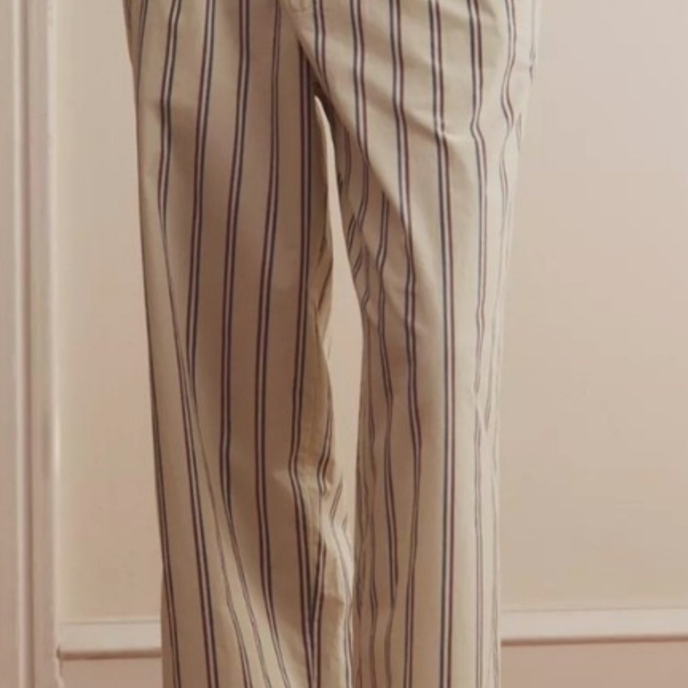 New with tags - Anthropologie Wren Boxer Pants - Size XS - Green Striped Pattern